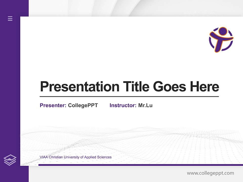 VIAA Christian University of Applied Sciences Thesis Proposal/Graduation Defense PPT Template4:3 ratio PPT effect preview image5