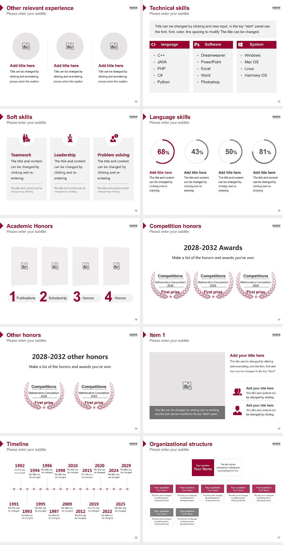 Singapore University of Technology and Design Resume PPT Template4:3 ratio PPT effect preview image3