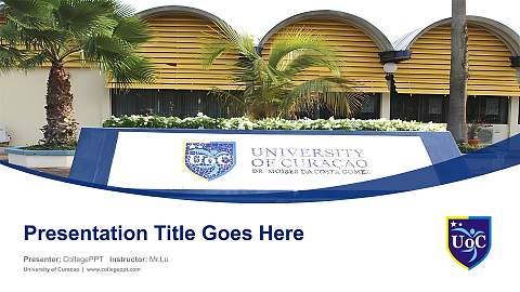 University of Curacao Course/Courseware Creation PPT Template