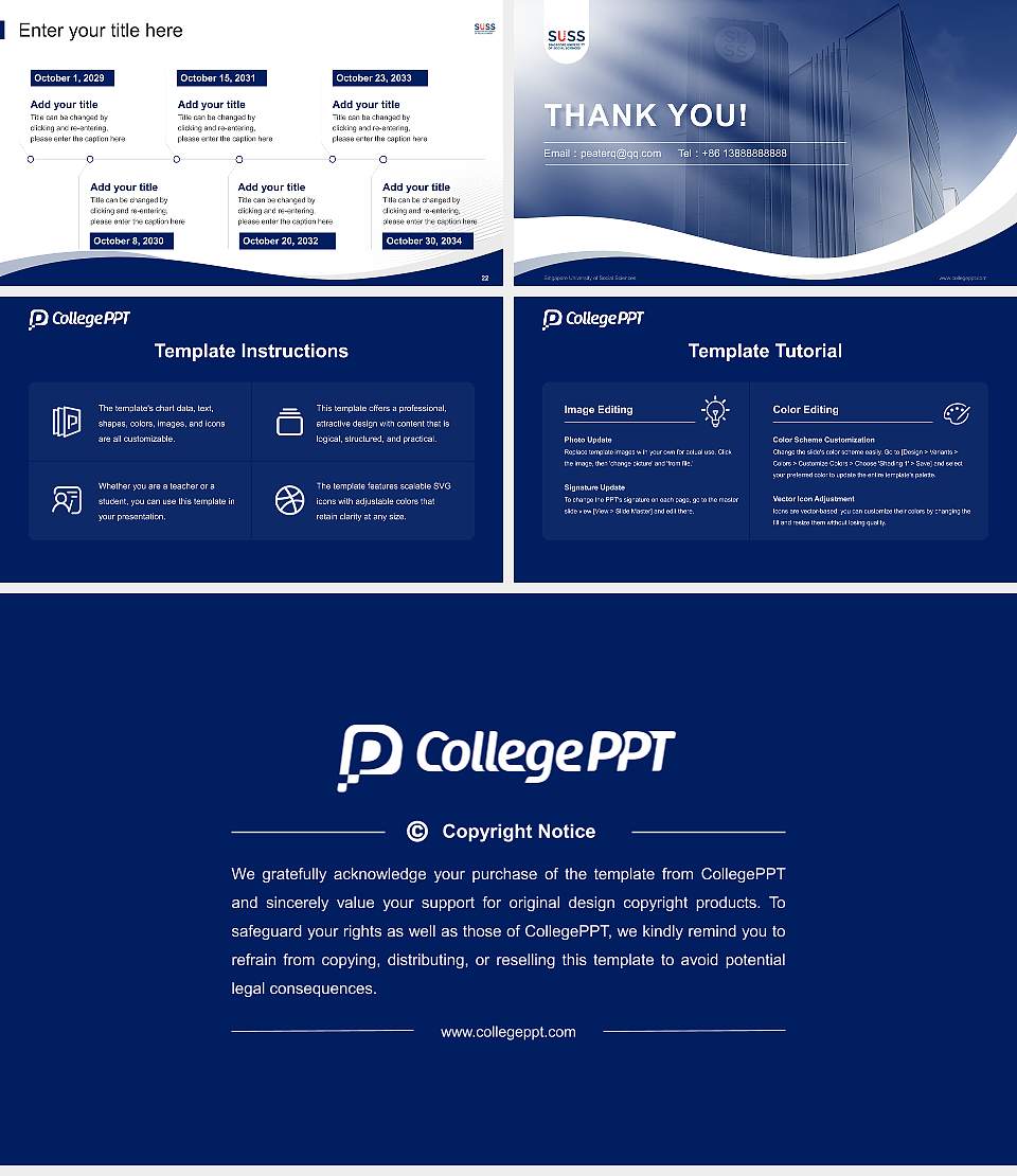 Singapore University of Social Sciences Lecture Sharing and Networking Event PPT Template16:9 ratio PPT effect preview image4