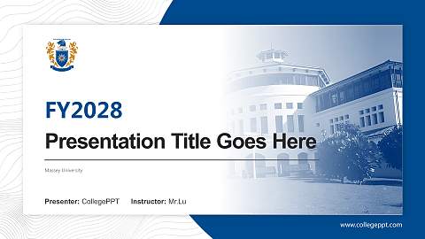 Massey University Academic Presentation/Research Findings Report PPT Template