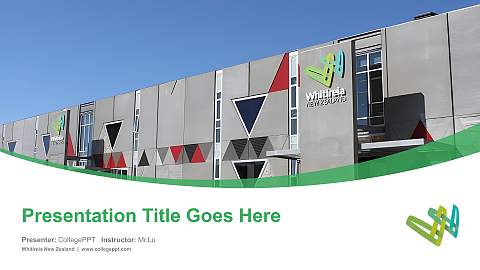 Whitireia New Zealand Course/Courseware Creation PPT Template