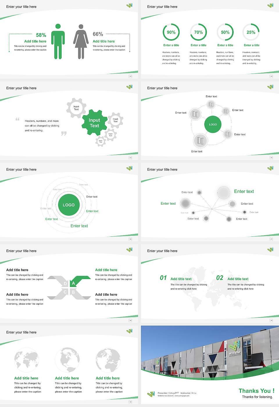Whitireia New Zealand Course/Courseware Creation PPT Template16:9 ratio PPT effect preview image4