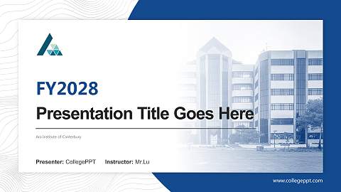 Ara Institute of Canterbury Academic Presentation/Research Findings Report PPT Template