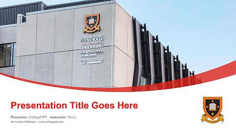 University of Waikato Course/Courseware Creation PPT Template