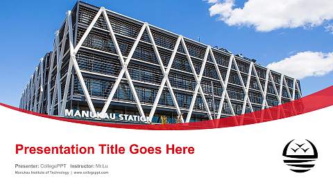Manukau Institute of Technology Course/Courseware Creation PPT Template