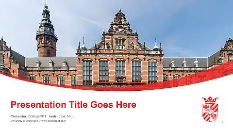 University of Groningen Course/Courseware Creation PPT Template