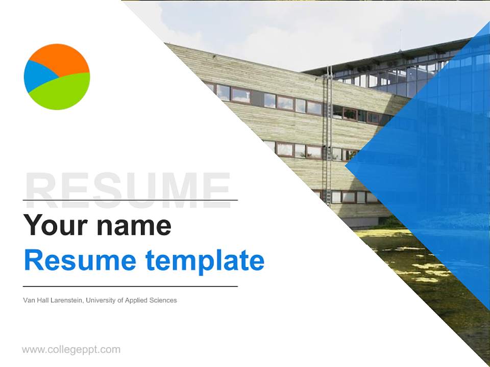 Van Hall Larenstein, University of Applied Sciences Resume PPT Template4:3 ratio PPT effect preview image5
