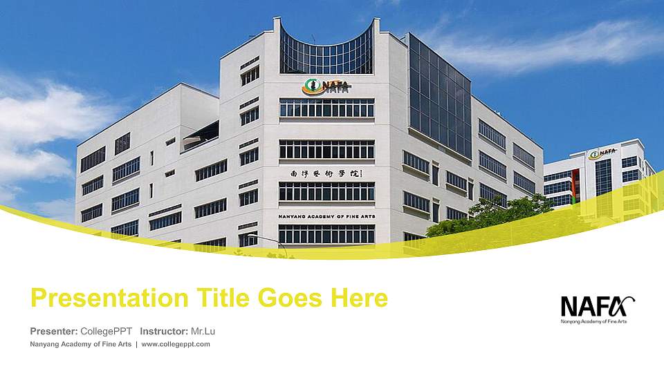Nanyang Academy of Fine Arts Course/Courseware Creation PPT Template16:9 ratio PPT effect preview image