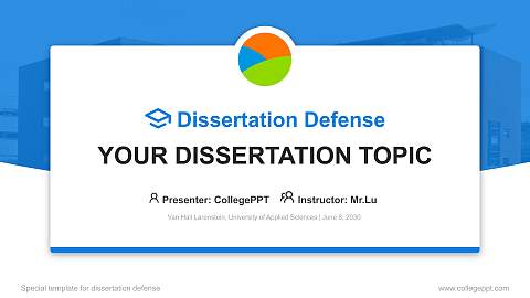 Van Hall Larenstein, University of Applied Sciences Graduation Thesis Defense PPT Template