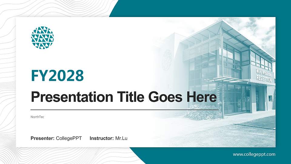 NorthTec Academic Presentation/Research Findings Report PPT Template16:9 ratio PPT effect preview image