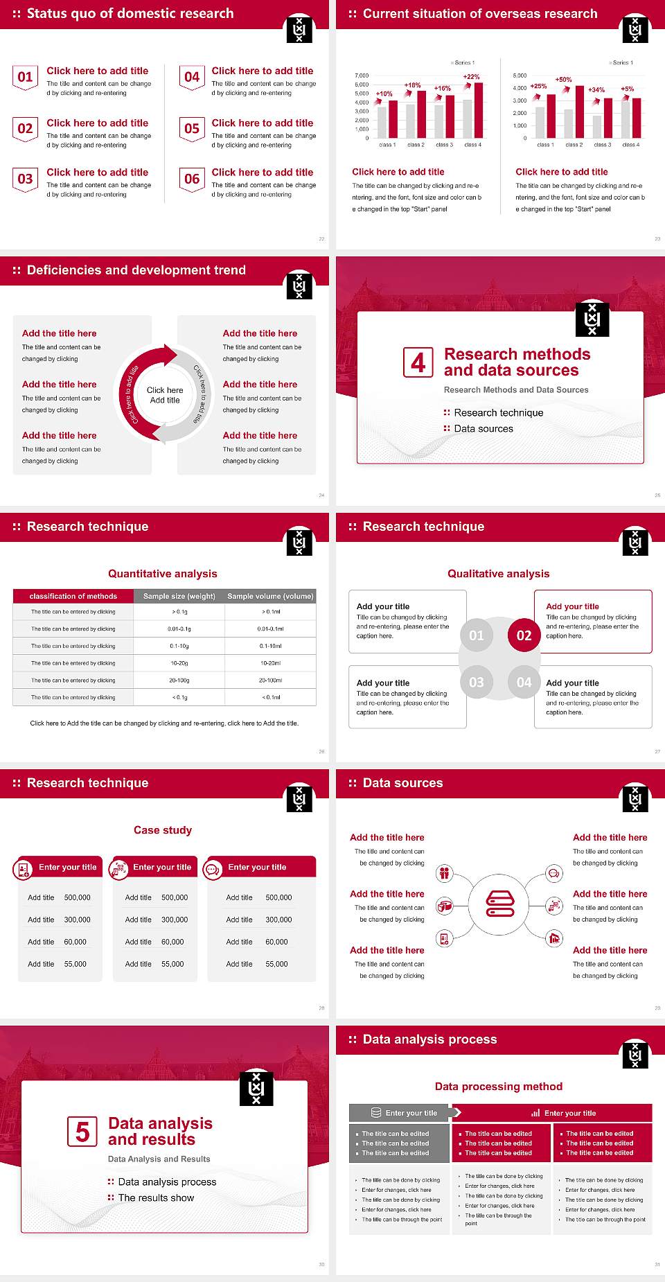University of Amsterdam Graduation Thesis Defense PPT Template4:3 ratio PPT effect preview image4