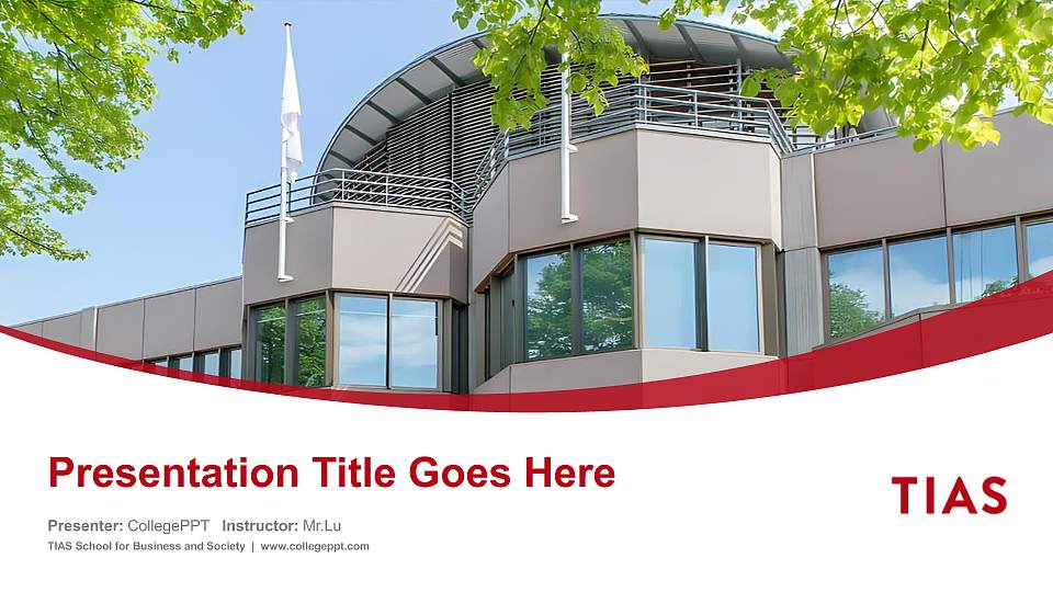 TIAS School for Business and Society Course/Courseware Creation PPT Template16:9 ratio PPT effect preview image