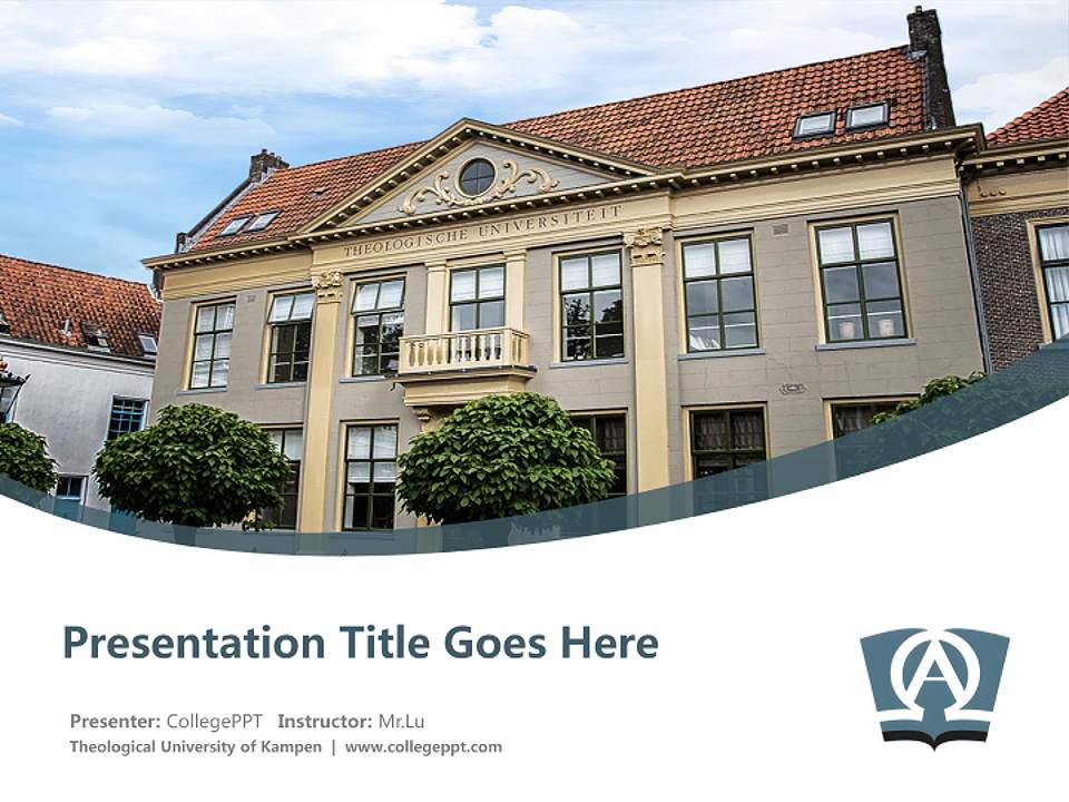 Theological University of Kampen Course/Courseware Creation PPT Template4:3 ratio PPT effect preview image5