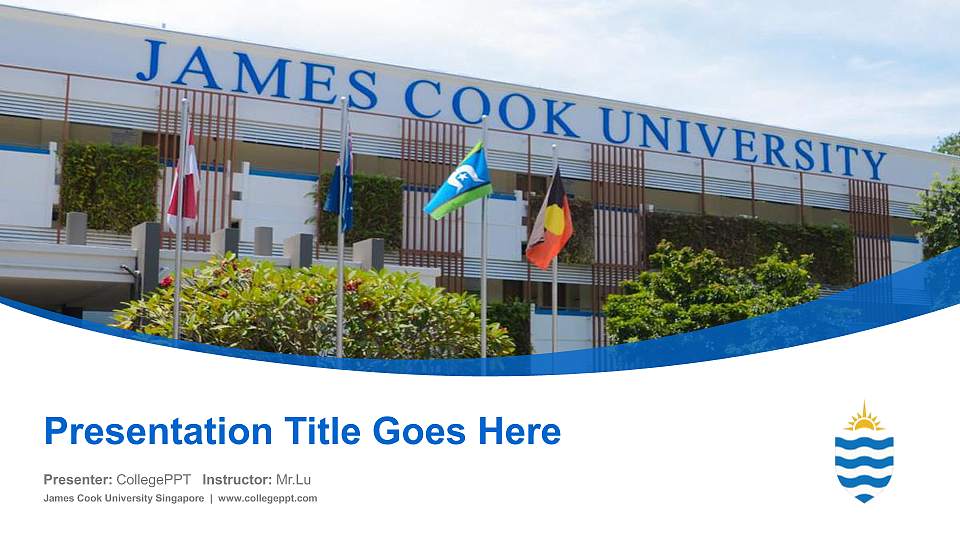 James Cook University Singapore Course/Courseware Creation PPT Template16:9 ratio PPT effect preview image1
