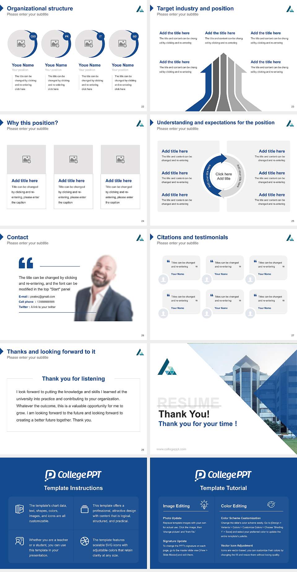 Ara Institute of Canterbury Resume PPT Template4:3 ratio PPT effect preview image4