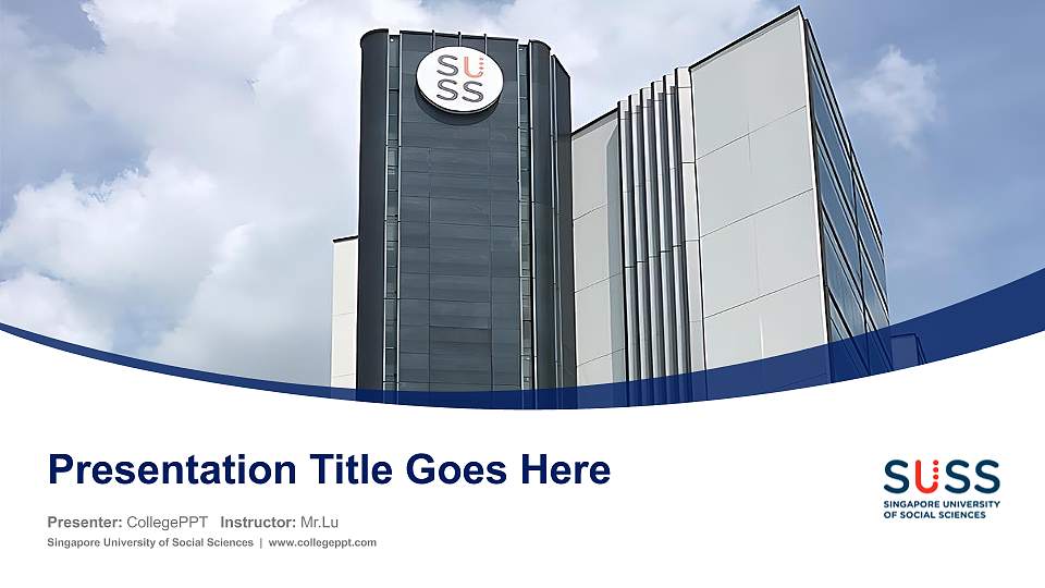 Singapore University of Social Sciences Course/Courseware Creation PPT Template16:9 ratio PPT effect preview image