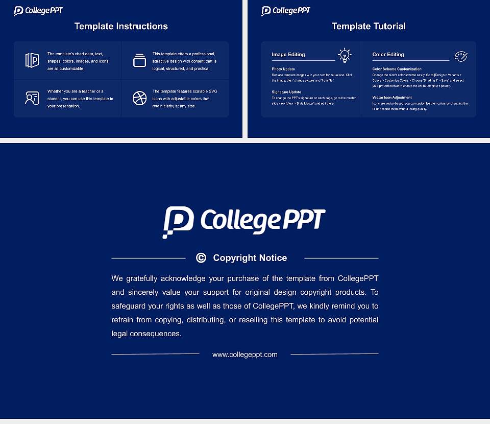 Singapore University of Social Sciences Course/Courseware Creation PPT Template16:9 ratio PPT effect preview image5
