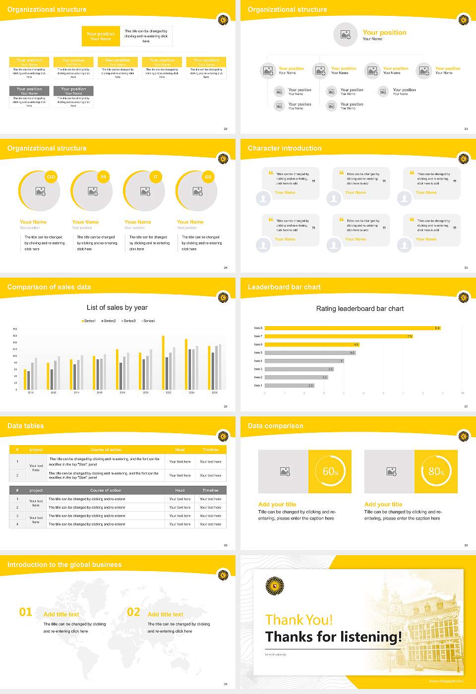 Utrecht University Academic Presentation/Research Findings Report PPT Template16:9 ratio PPT effect preview image4