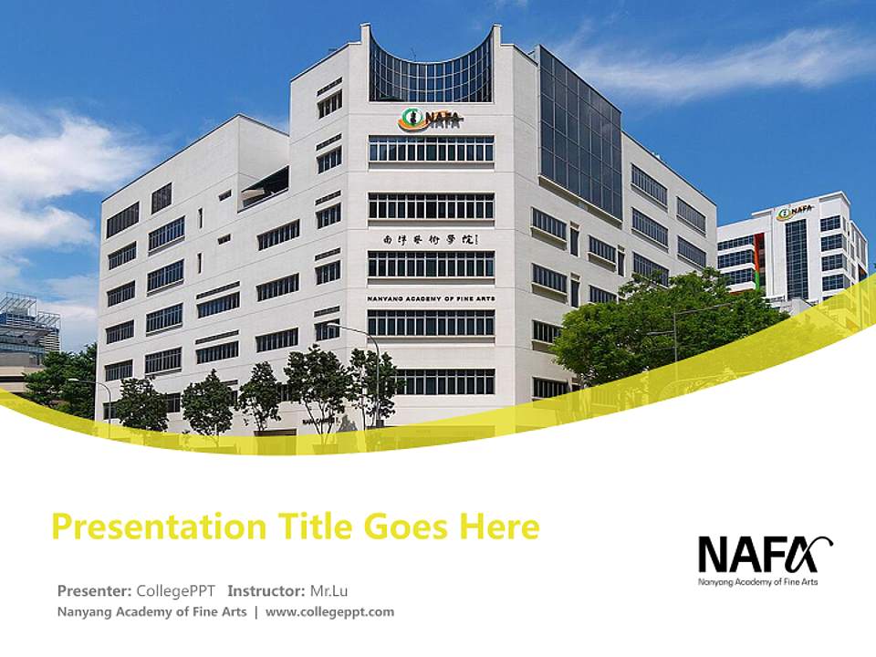 Nanyang Academy of Fine Arts Course/Courseware Creation PPT Template4:3 ratio PPT effect preview image5