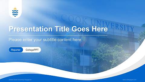 James Cook University Singapore Lecture Sharing and Networking Event PPT Template