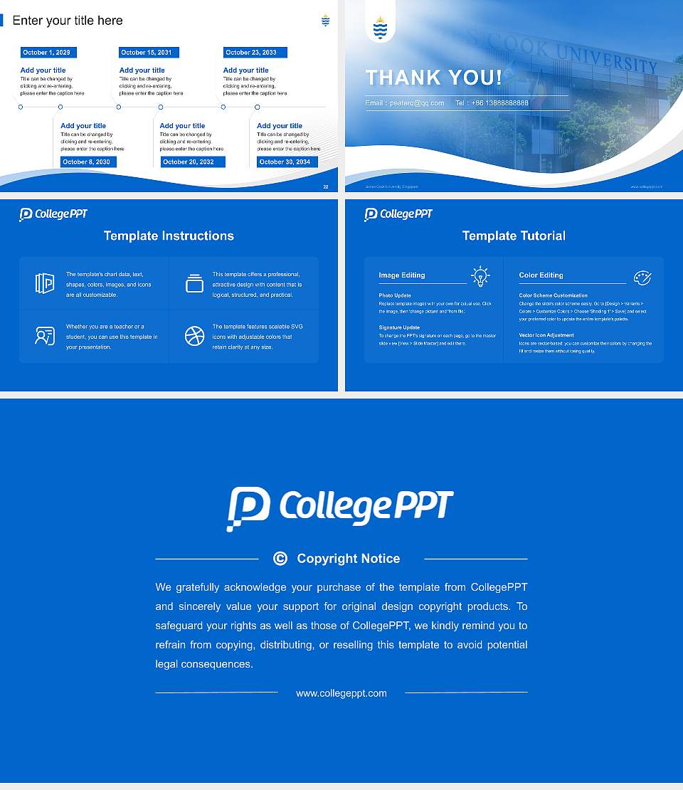 James Cook University Singapore Lecture Sharing and Networking Event PPT Template16:9 ratio PPT effect preview image4