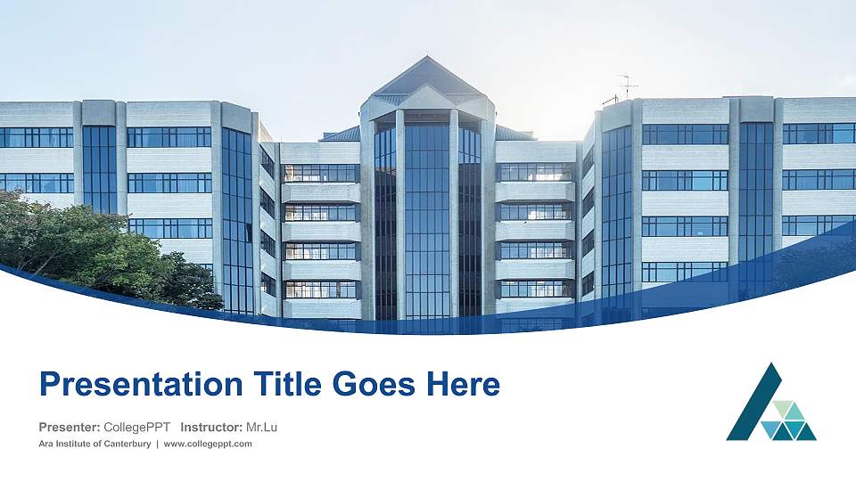 Ara Institute of Canterbury Course/Courseware Creation PPT Template16:9 ratio PPT effect preview image