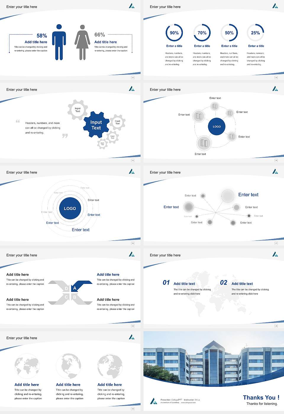 Ara Institute of Canterbury Course/Courseware Creation PPT Template16:9 ratio PPT effect preview image4