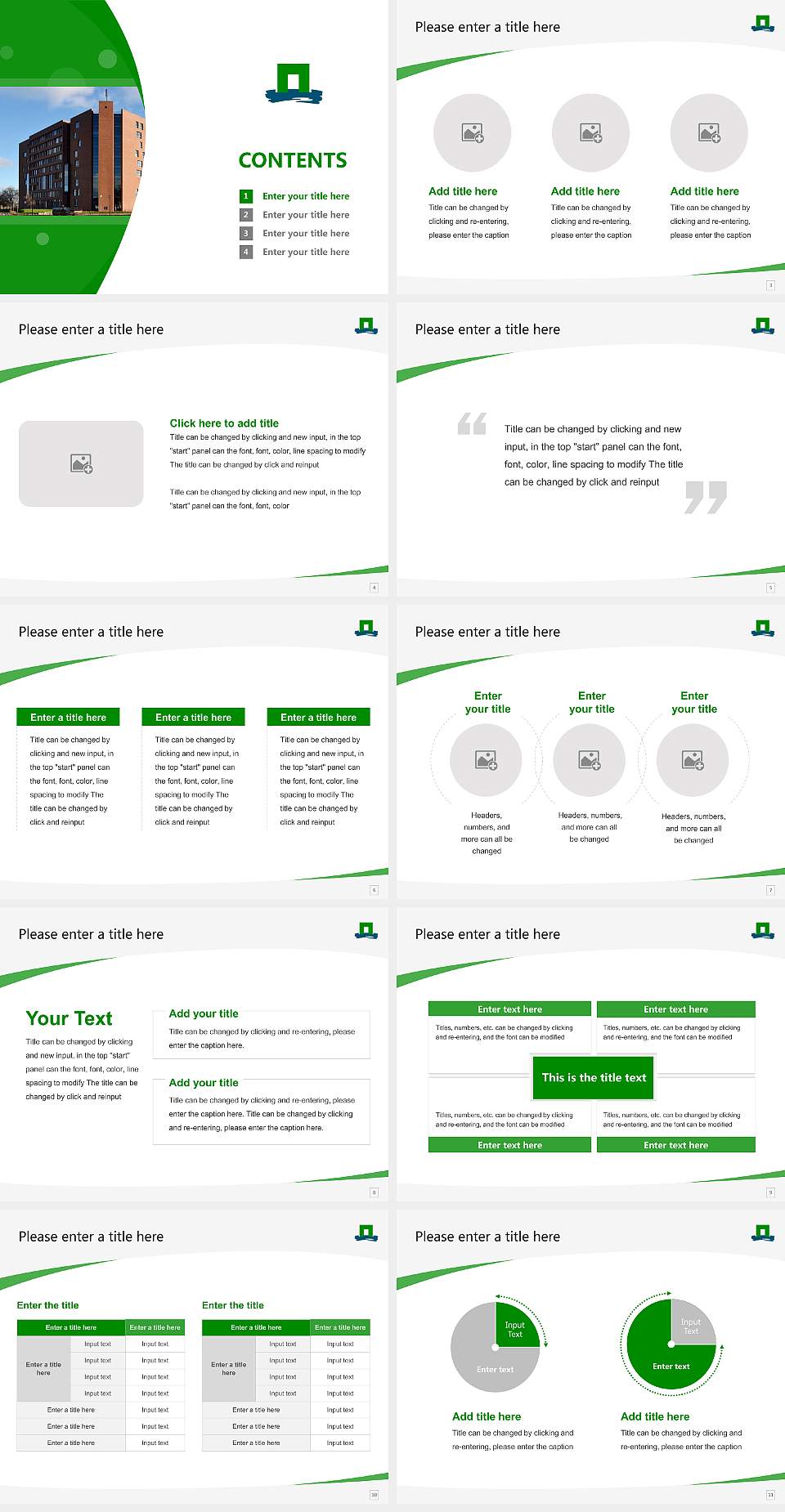 Wageningen University & Research Course/Courseware Creation PPT Template4:3 ratio PPT effect preview image2