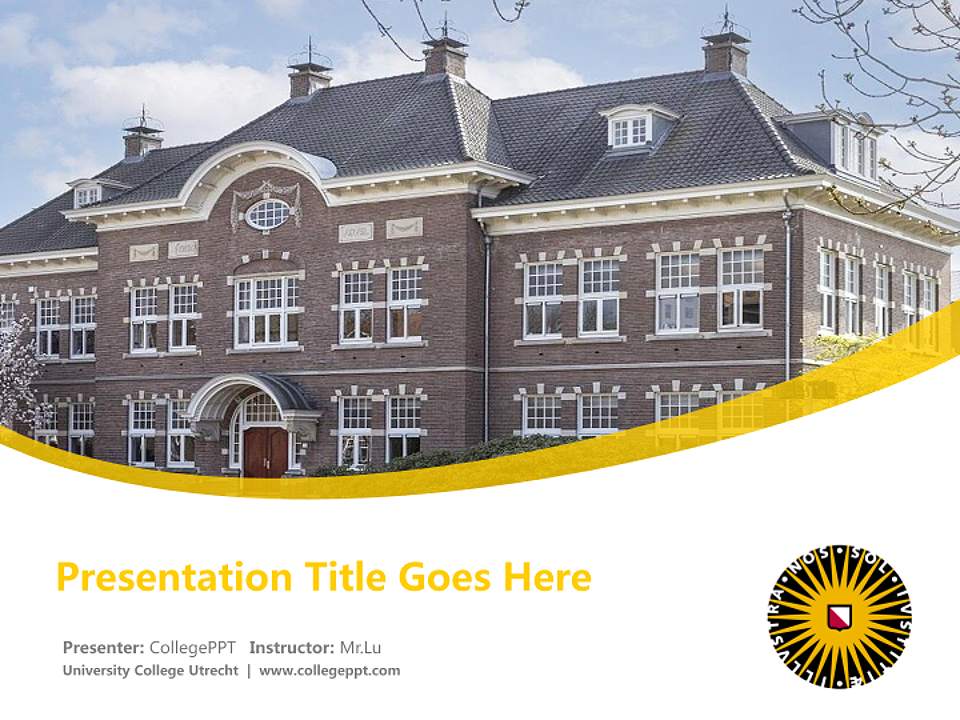 University College Utrecht Course/Courseware Creation PPT Template4:3 ratio PPT effect preview image5
