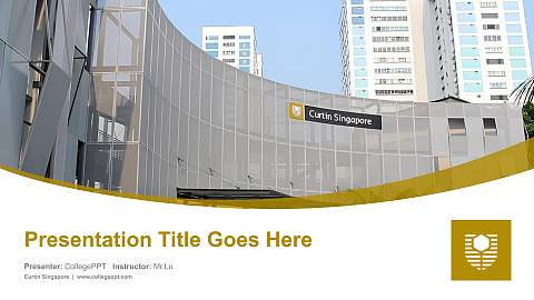 Curtin Singapore Course/Courseware Creation PPT Template