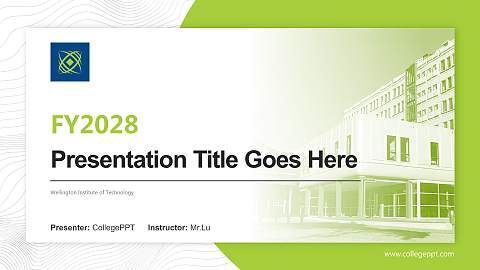 Wellington Institute of Technology Academic Presentation/Research Findings Report PPT Template