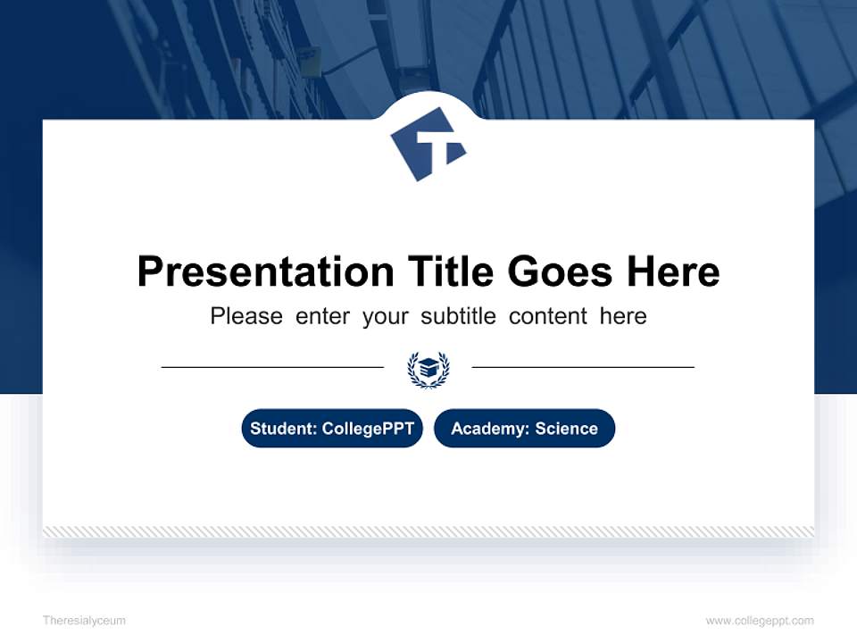 Theresialyceum National Scholarship Defense PPT Template4:3 ratio PPT effect preview image4