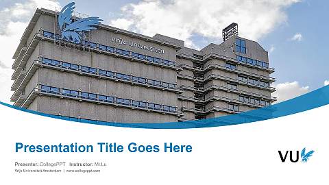 Vrije Universiteit Amsterdam Course/Courseware Creation PPT Template
