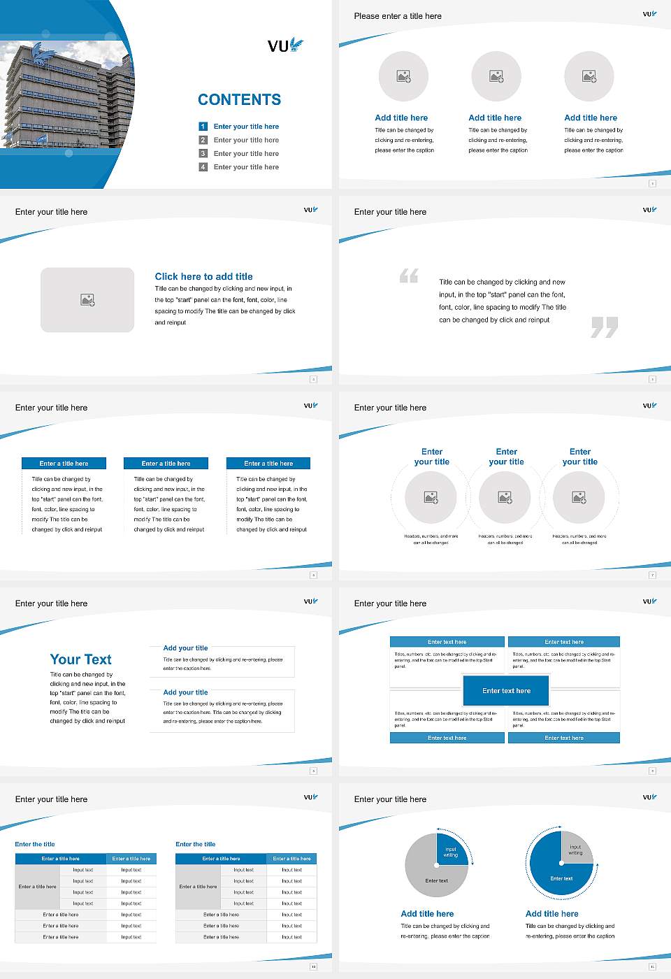 Vrije Universiteit Amsterdam Course/Courseware Creation PPT Template16:9 ratio PPT effect preview image2