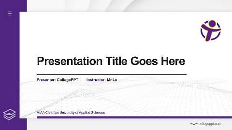 VIAA Christian University of Applied Sciences Thesis Proposal/Graduation Defense PPT Template