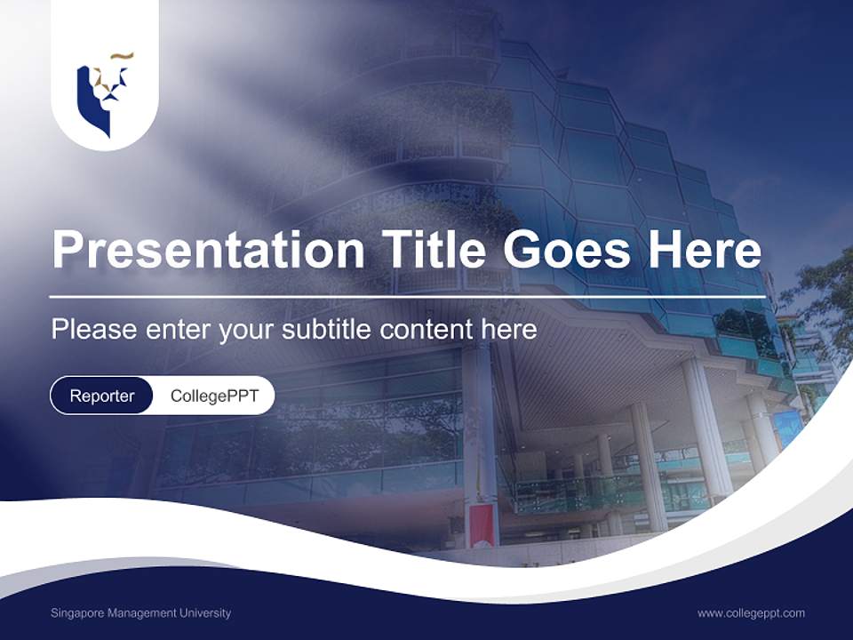 Singapore Management University Lecture Sharing and Networking Event PPT Template4:3 ratio PPT effect preview image4