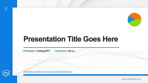 Van Hall Larenstein, University of Applied Sciences Thesis Proposal/Graduation Defense PPT Template