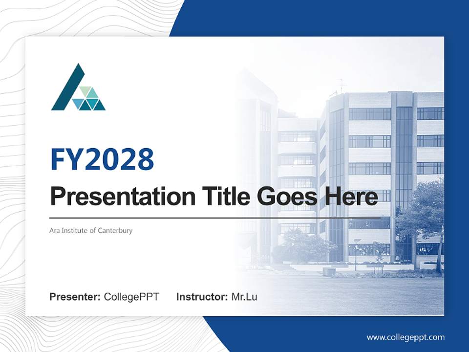Ara Institute of Canterbury Academic Presentation/Research Findings Report PPT Template4:3 ratio PPT effect preview image5