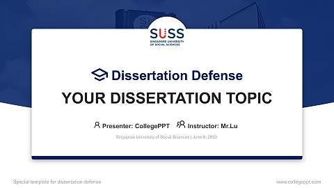 Singapore University of Social Sciences Graduation Thesis Defense PPT Template
