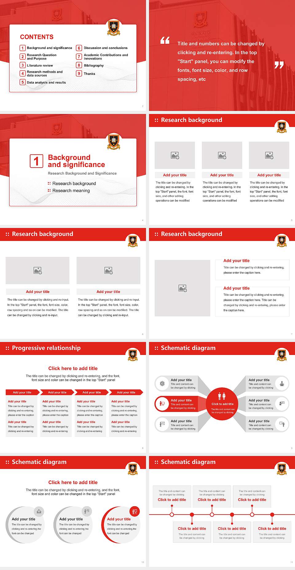 University of Waikato Graduation Thesis Defense PPT Template4:3 ratio PPT effect preview image2