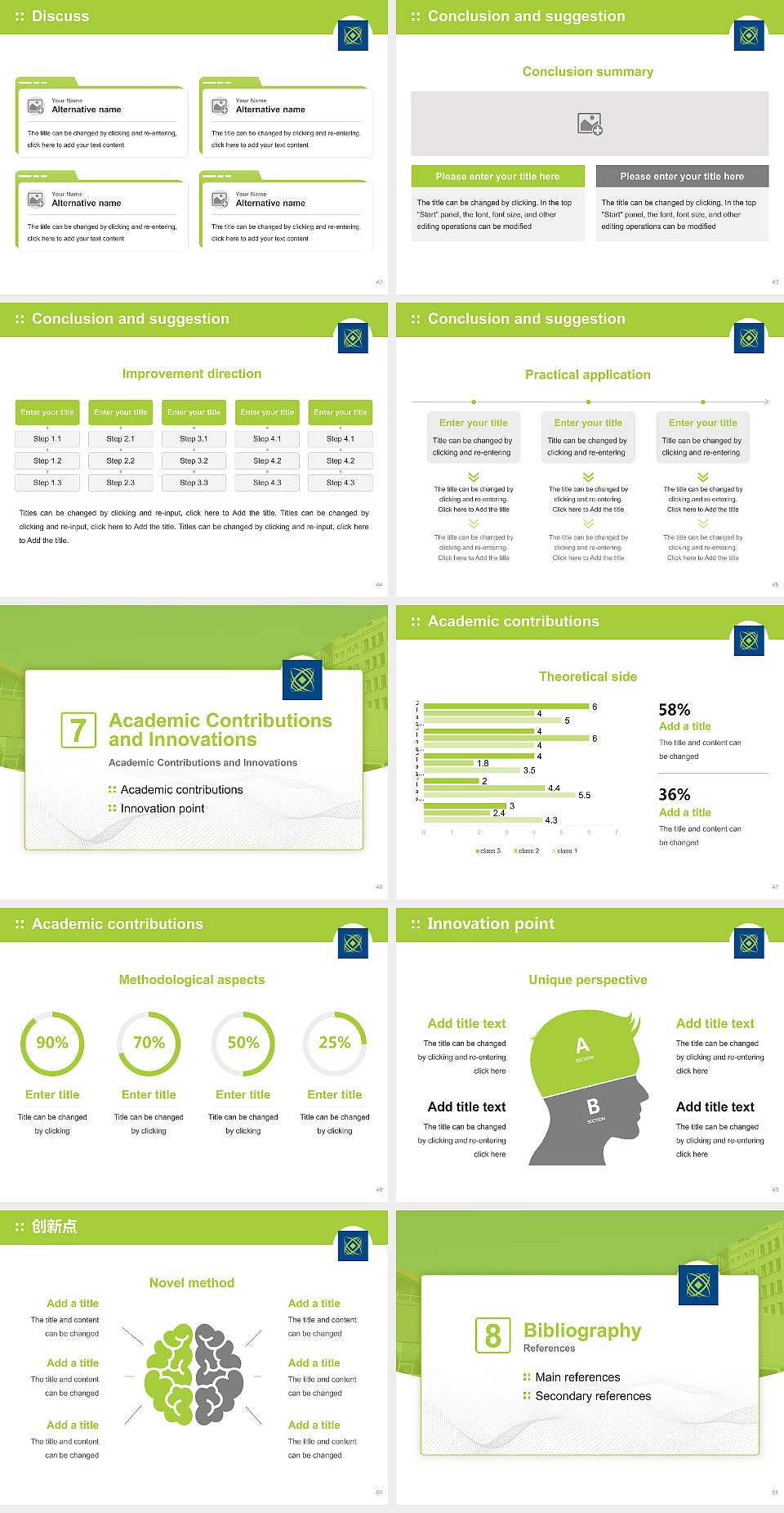 Wellington Institute of Technology Graduation Thesis Defense PPT Template4:3 ratio PPT effect preview image6
