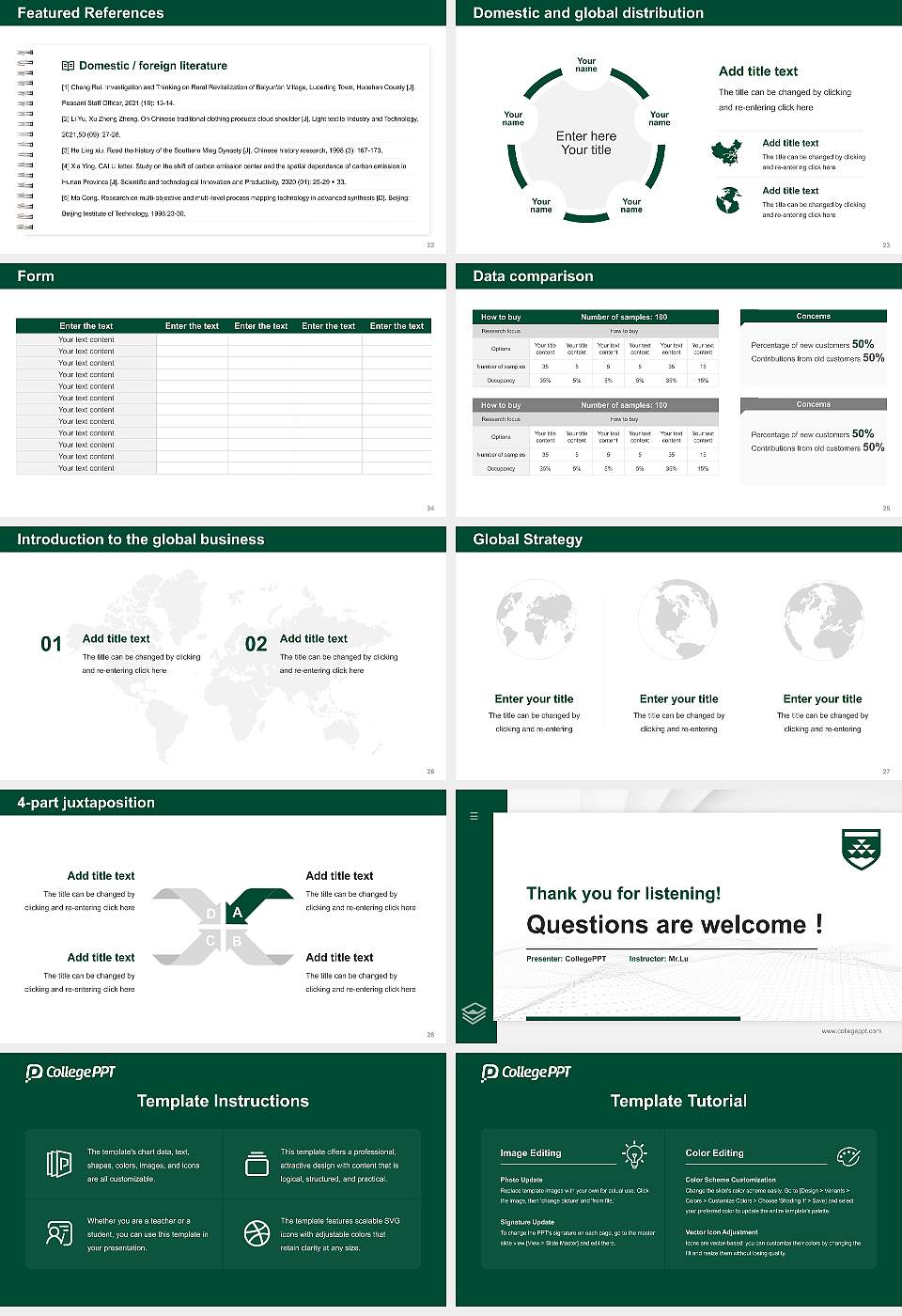 Victoria University of Wellington Thesis Proposal/Graduation Defense PPT Template16:9 ratio PPT effect preview image4