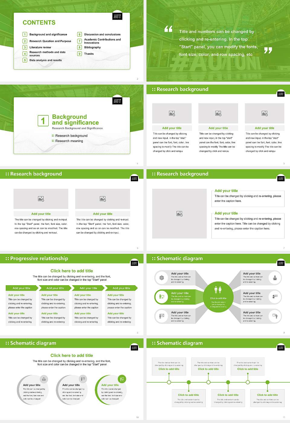 Auckland University of Technology Graduation Thesis Defense PPT Template16:9 ratio PPT effect preview image2