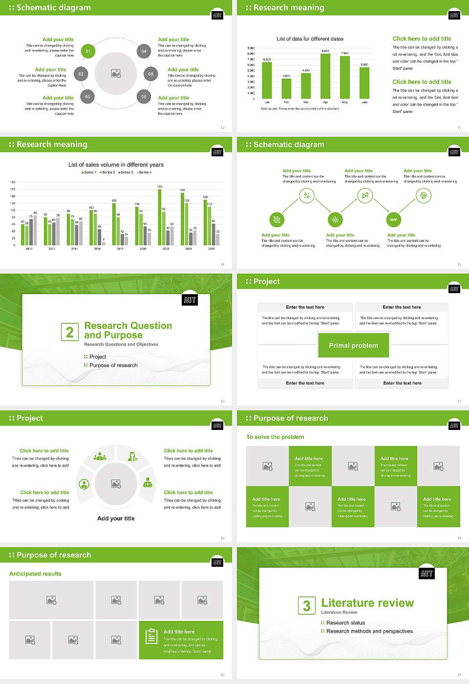 Auckland University of Technology Graduation Thesis Defense PPT Template16:9 ratio PPT effect preview image3