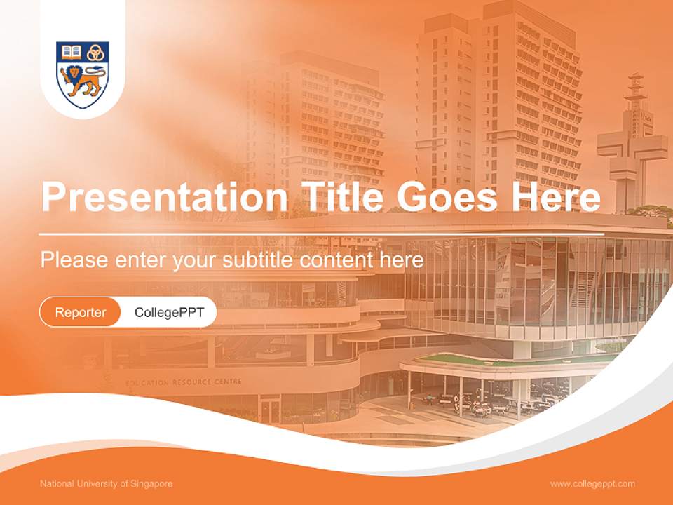 National University of Singapore Lecture Sharing and Networking Event PPT Template4:3 ratio PPT effect preview image4