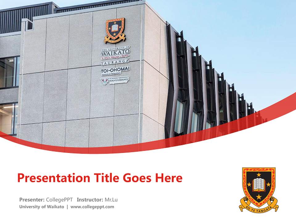 University of Waikato Course/Courseware Creation PPT Template4:3 ratio PPT effect preview image5