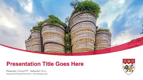 Nanyang Technological University Course/Courseware Creation PPT Template