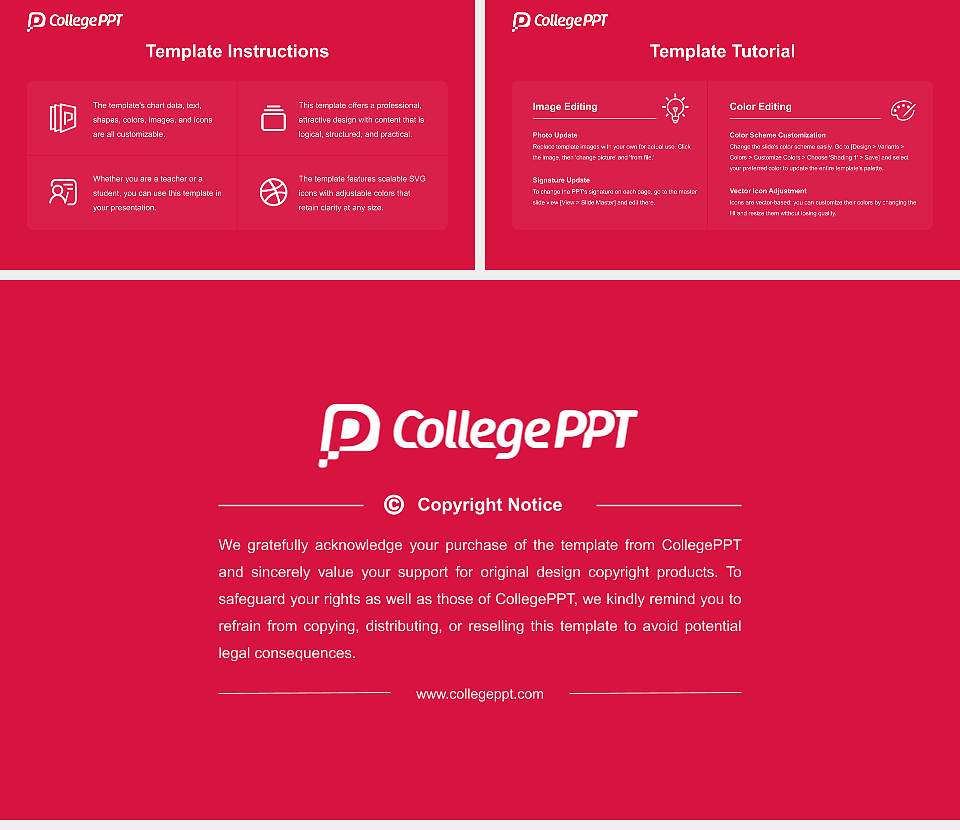 Nanyang Technological University Course/Courseware Creation PPT Template16:9 ratio PPT effect preview image5