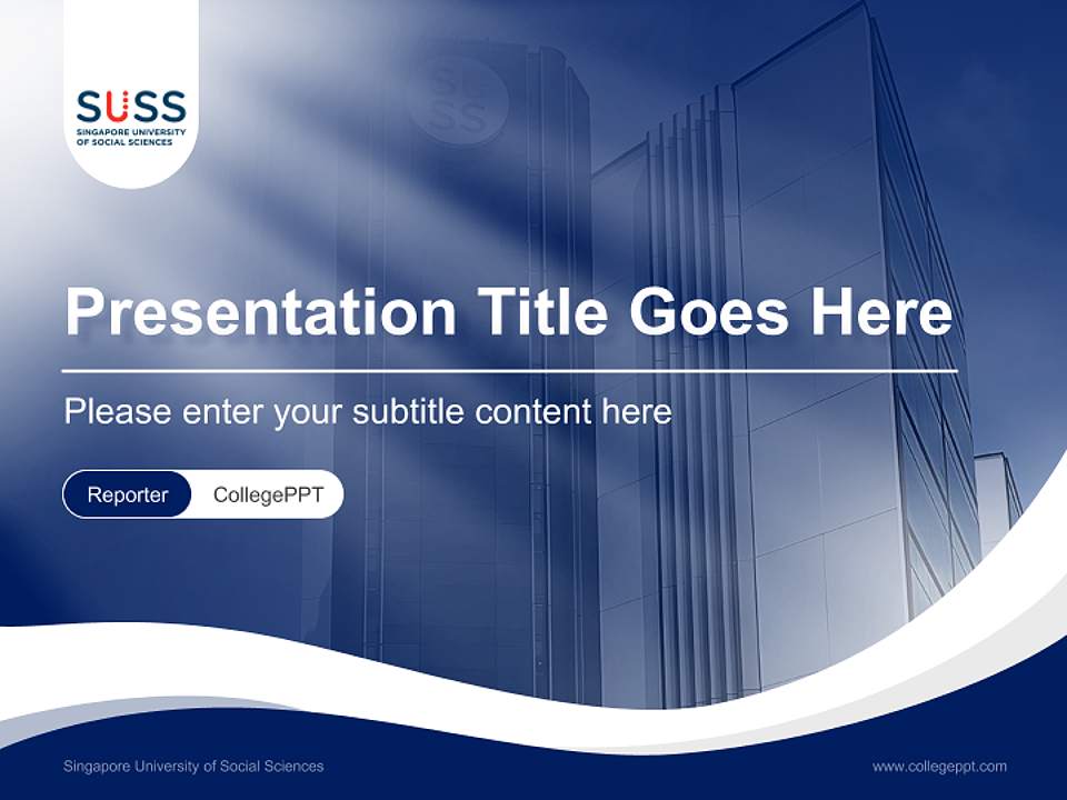 Singapore University of Social Sciences Lecture Sharing and Networking Event PPT Template4:3 ratio PPT effect preview image4